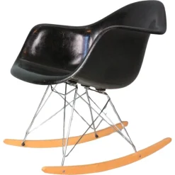 Pamono Black RAR Rocking Chair by Charles & Ray Eames for Herman Miller, 1977 New