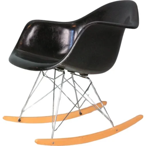 Pamono Black RAR Rocking Chair by Charles & Ray Eames for Herman Miller, 1977 New
