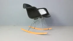 Pamono Black RAR Rocking Chair by Charles & Ray Eames for Herman Miller, 1977 New