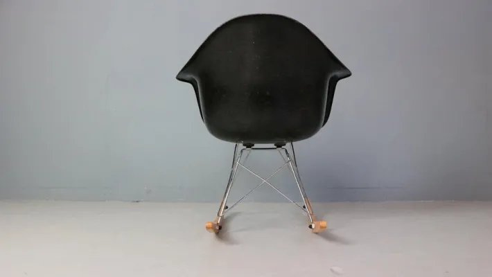 Pamono Black RAR Rocking Chair by Charles & Ray Eames for Herman Miller, 1977 New