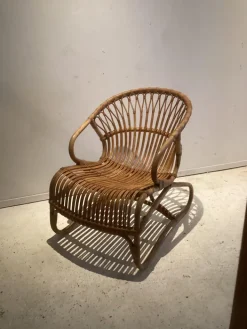 Pamono Blond Rattan Chair, Italy Sale