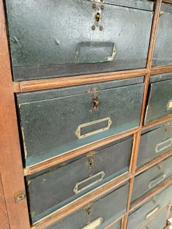 Pamono Blue Filing Cabinet in Oak Discount