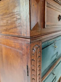 Pamono Blue Filing Cabinet in Oak Discount