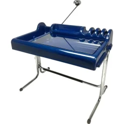 Pamono Blue Plastic Orix Desk by Parigi and Prina for Molteni, Italy, 1970s