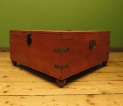 Pamono Bohemian Painted Storage Chest, 1990s Outlet
