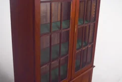 Pamono Bookcase with Glass Doors, 1930s Hot