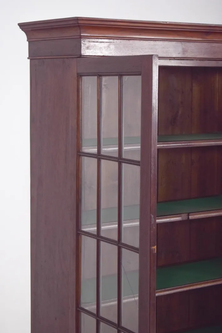 Pamono Bookcase with Glass Doors, 1930s Hot