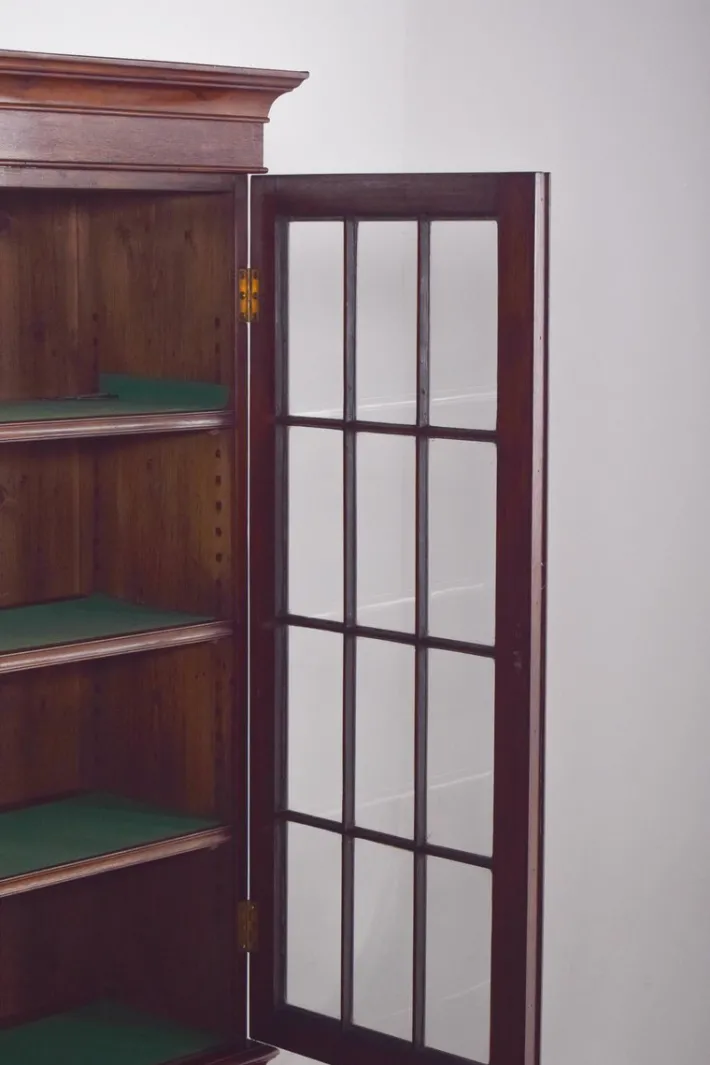 Pamono Bookcase with Glass Doors, 1930s Hot