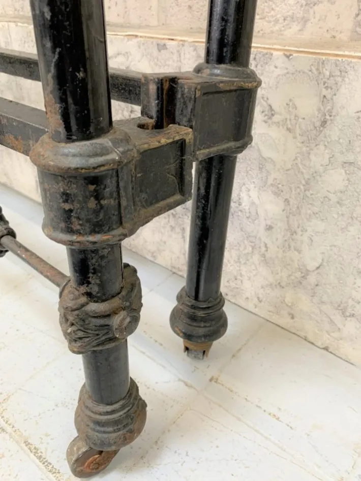 Pamono Brass and Black Metal Bed Frame Sale