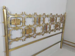 Pamono Brass Double Bed by Osvaldo Borsani, Italy, 1960s Hot