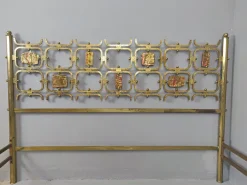 Pamono Brass Double Bed by Osvaldo Borsani, Italy, 1960s Hot