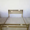Pamono Brass Plated Metal Double Bed, 1970s New
