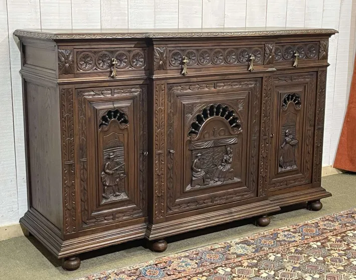 Pamono Breton Chestnut Sideboard, 1930s Best