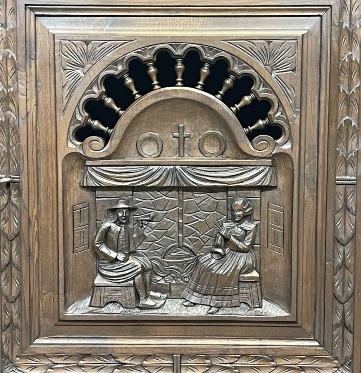 Pamono Breton Chestnut Sideboard, 1930s Best