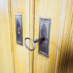 Pamono Brocante 2-Door Wooden Cupboard, Early 20th Century