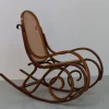 Pamono Brown Bentwood Rocking Chair, 1950s New