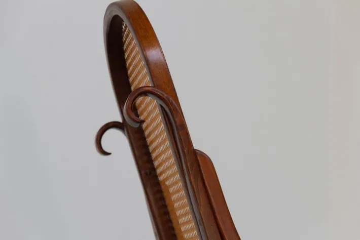 Pamono Brown Bentwood Rocking Chair, 1950s New