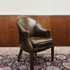 Pamono Brown Chesterfield Tub Office Chair