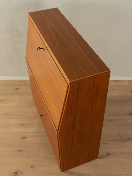 Pamono Brown Teak Secretary, 1960s Best