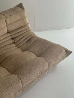 Pamono Brown Togo Sofas from Ligne Roset, Set of 3