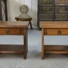 Pamono Brutalist Bedside Tables in Elm by Aranjou, 1960, Set of 2 Best