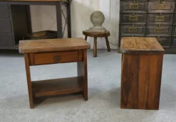 Pamono Brutalist Bedside Tables in Elm by Aranjou, 1960, Set of 2 Best