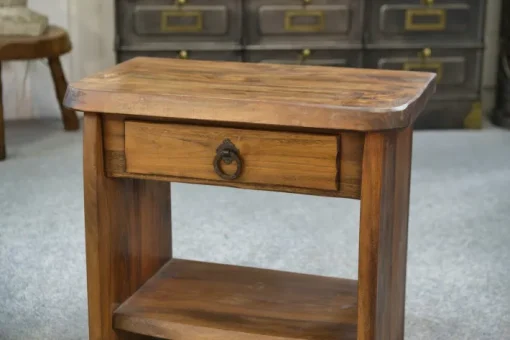 Pamono Brutalist Bedside Tables in Elm by Aranjou, 1960, Set of 2 Best