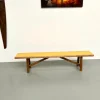Pamono Brutalist Bench with Yellow Pop Seat, 1960s Hot