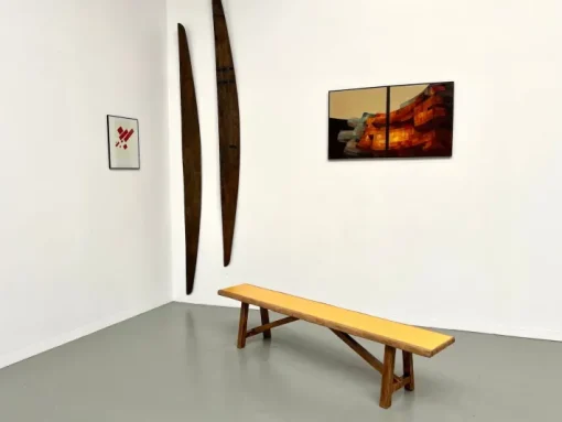 Pamono Brutalist Bench with Yellow Pop Seat, 1960s Hot