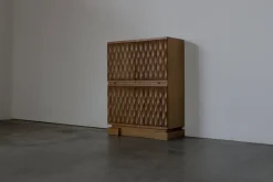 Pamono Brutalist Graphical Cabinet, Belgium, 1970s New