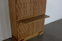 Pamono Brutalist Graphical Cabinet, Belgium, 1970s New