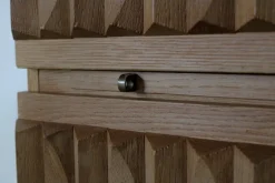 Pamono Brutalist Graphical Cabinet, Belgium, 1970s New