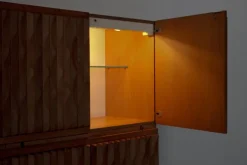 Pamono Brutalist Graphical Cabinet, Belgium, 1970s New