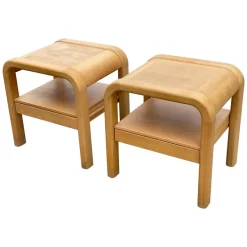 Pamono Brutalist Nightstands by Villy Nørgaard, 1993, Set of 2 Sale