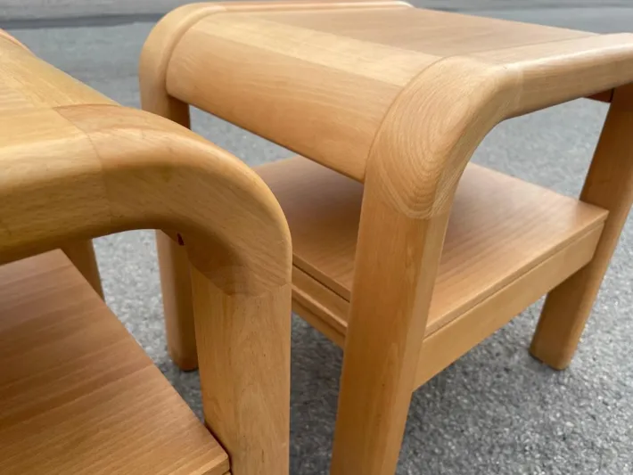 Pamono Brutalist Nightstands by Villy Nørgaard, 1993, Set of 2 Sale