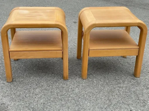 Pamono Brutalist Nightstands by Villy Nørgaard, 1993, Set of 2 Sale