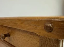 Pamono Brutalist Oak Bedside Tables, 1960s, Set of 2