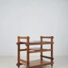 Pamono Brutalist Serving Trolley with Interchangeable Trays, 1970s Hot