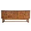 Pamono Brutalist Style Spanish Sideboard in Oak, 1970s Clearance