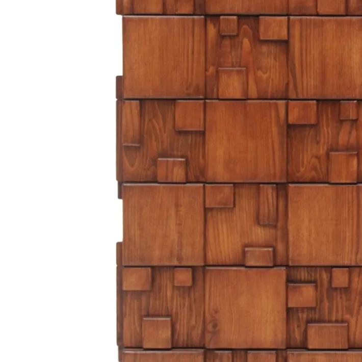 Pamono Brutalist Wooden Chest of Drawers, Italy, 2010s Clearance