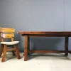 Pamono Brutalist Wooden Dining Table, 1960s Best