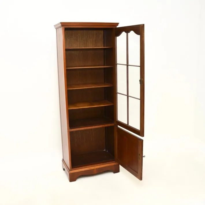 Pamono Burr Walnut Bookcase, 1930s Clearance