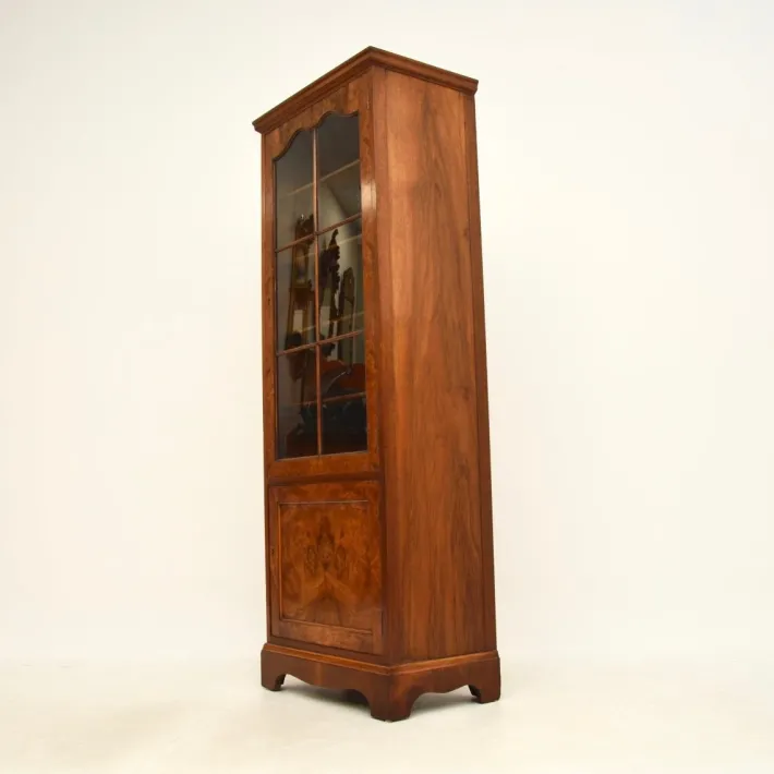 Pamono Burr Walnut Bookcase, 1930s Clearance
