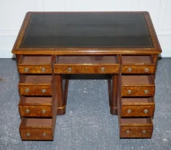 Pamono Burr Walnut Twin Pedestal Desk from Royal Druce & Co., London, United Kingdom, 1840s Discount