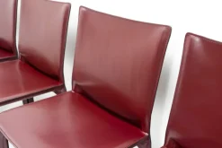 Pamono Cab 412 Bordeaux Red Chair Set by Mario Bellini for Cassina, 1990s, Set of 8 Discount