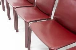 Pamono Cab 412 Bordeaux Red Chair Set by Mario Bellini for Cassina, 1990s, Set of 8 Discount
