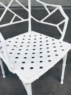 Pamono Calcutta Outdoor Armchair in Faux Bamboo by Hall Bradley for Brown Jordan, 1960s, Set of 4 Clearance