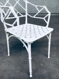 Pamono Calcutta Outdoor Armchair in Faux Bamboo by Hall Bradley for Brown Jordan, 1960s, Set of 4 Clearance