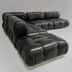 Pamono Camaleonda Modular Sofa in Black Leather by Mario Bellini for C&B / B&B Italia, 1970s, Set of 5 Online