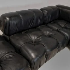 Pamono Camaleonda Modular Sofa in Black Leather by Mario Bellini for C&B / B&B Italia, 1970s, Set of 5 Online
